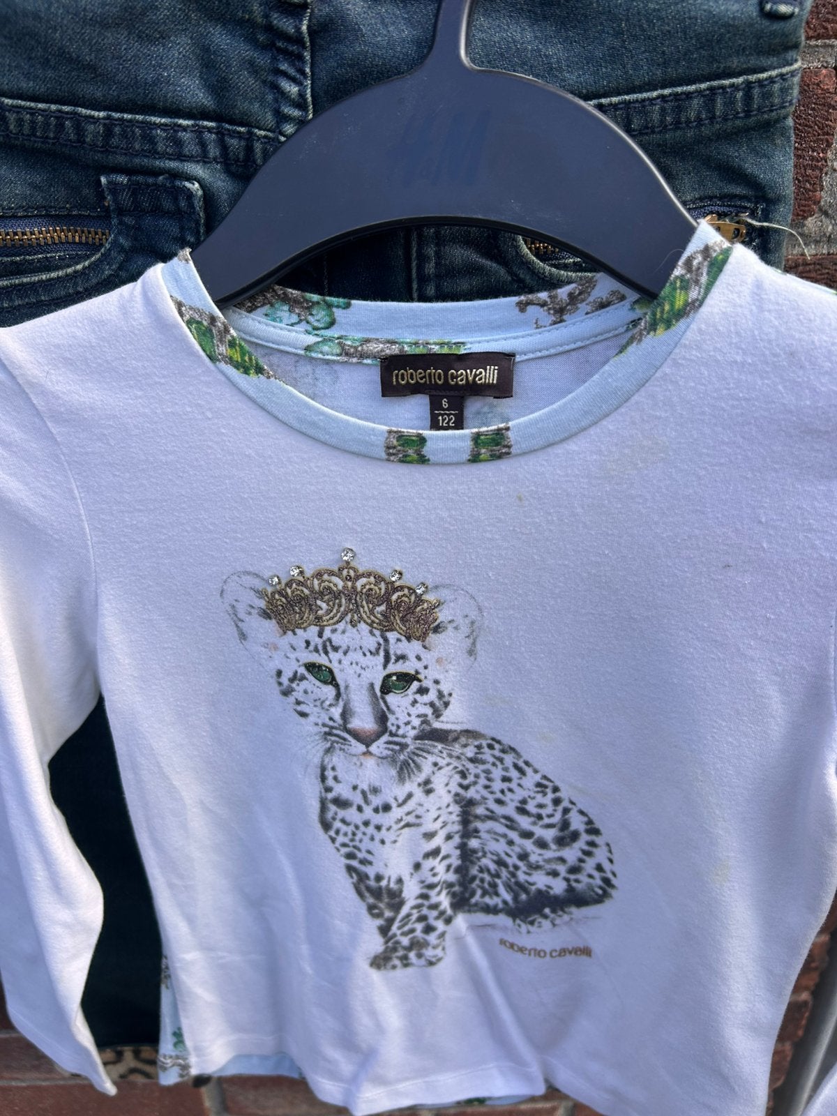 2 truitjes van roberto cavalli  122, Kinderen en Baby's, Ophalen of Verzenden, Zo goed als nieuw, Meisje, Trui of Vest