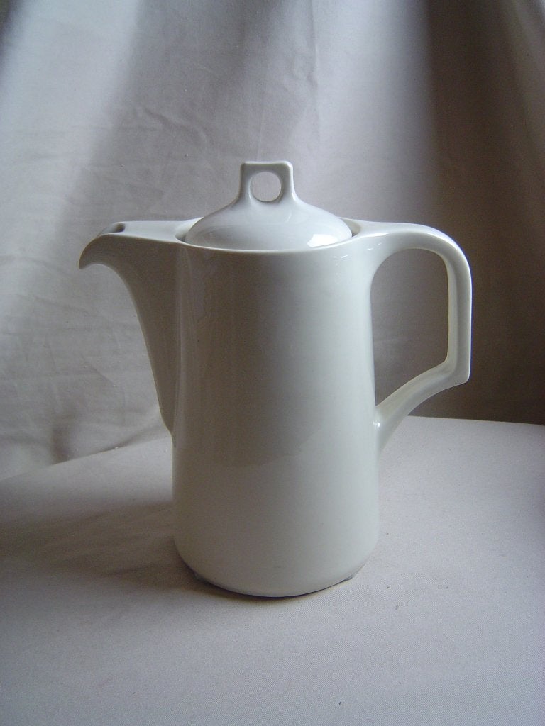 Vintage witte aardewerken koffiekan Royal Sfinx, Antiek en Kunst, Antiek | Keramiek en Aardewerk, Ophalen of Verzenden