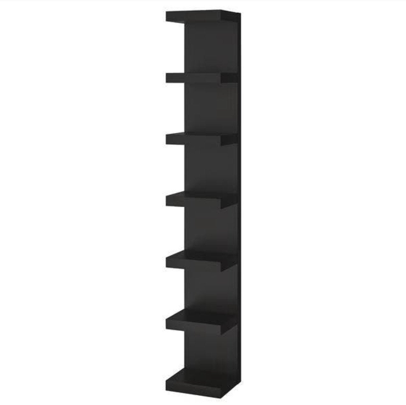 Ikea Lack Wandrek Wandplank Zwart Bruin, Ophalen, 50 tot 100 cm, Zo goed als nieuw, Minder dan 100 cm