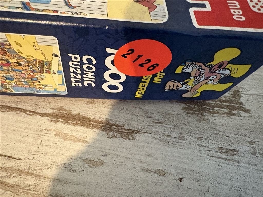 Jan van Haasteren - kassa erbij - 1000 stuks - s2126, Verzenden, 500 t/m 1500 stukjes, Zo goed als nieuw