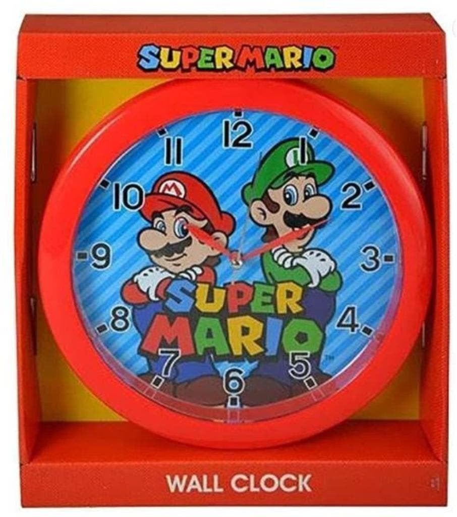 Super Mario Wandklok DeLuxe - Klok, Ophalen of Verzenden, Overige figuren, Nieuw, Overige typen