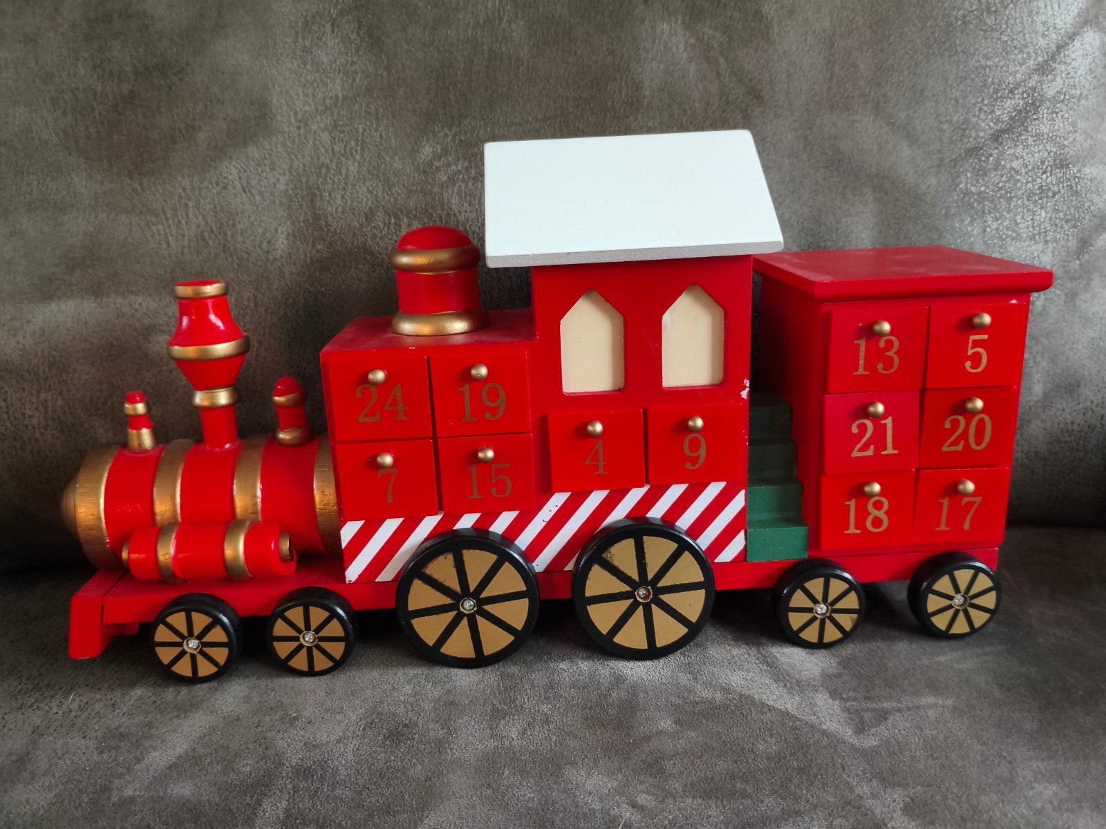 Houten adventskalender trein, Diversen, Ophalen of Verzenden