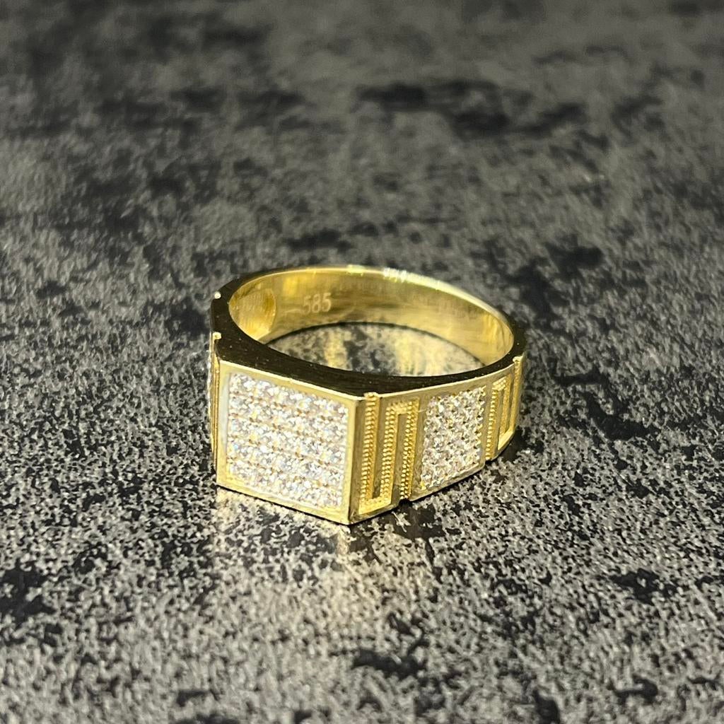 14k gouden ring prachtig model, Ophalen of Verzenden, Nieuw, Goud, Dame