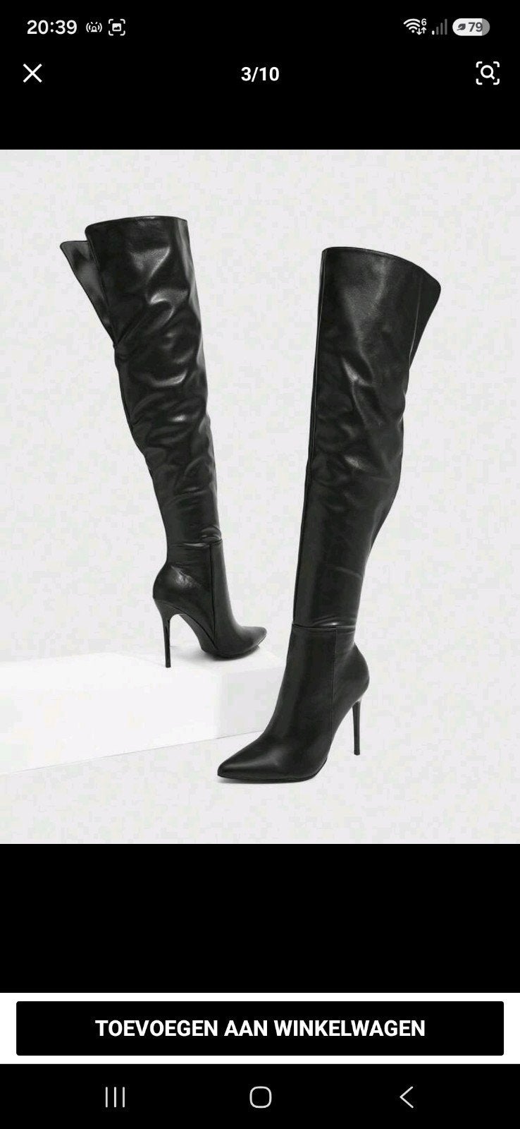 Sexy Uitdagende Hoge Laarzen - Zwart of Rood, Ophalen of Verzenden, Nieuw, Zwart, Hoge laarzen