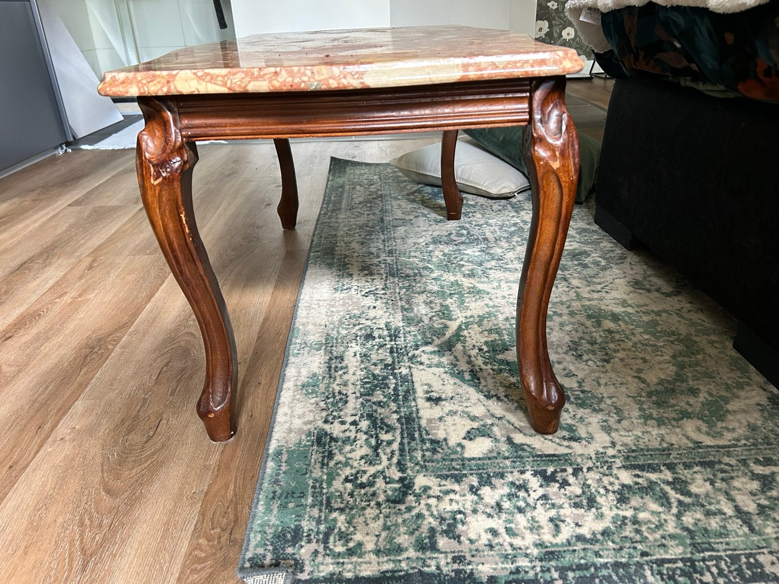 Antieke salontafel met marmeren blad, Antiek en Kunst, Antiek | Meubels | Tafels, Ophalen