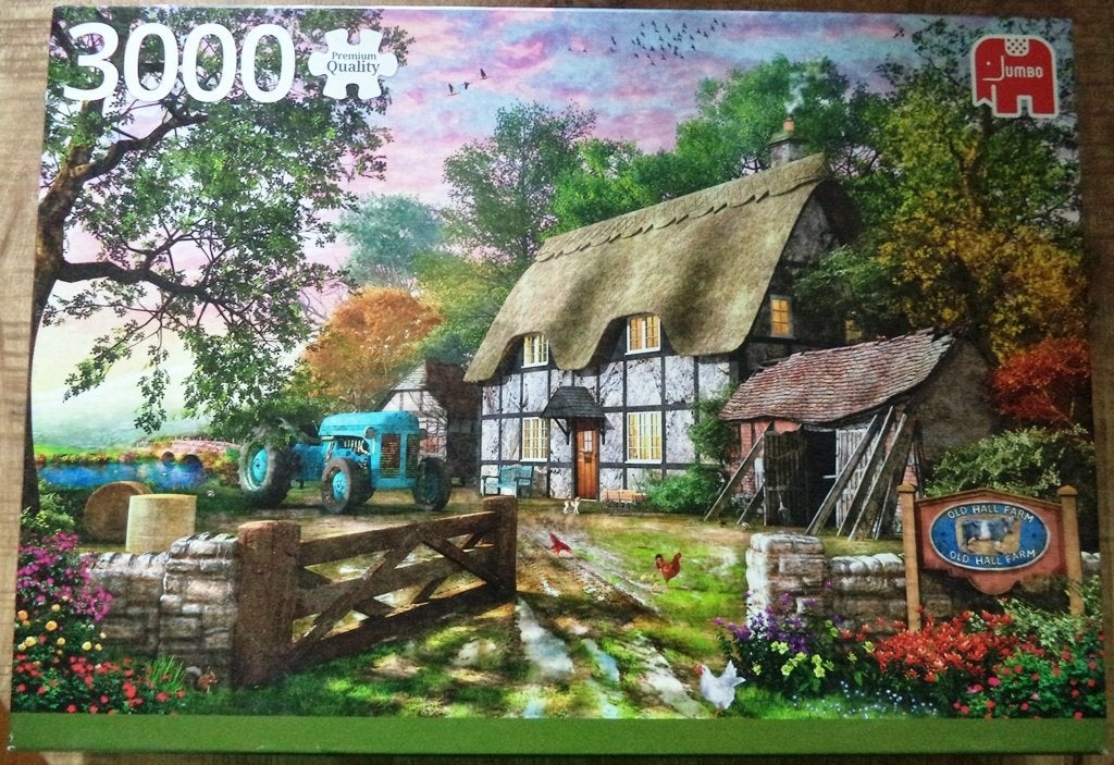 Jumbo puzzel: het huisje van de boer, Ophalen of Verzenden, Meer dan 1500 stukjes, Zo goed als nieuw, Legpuzzel