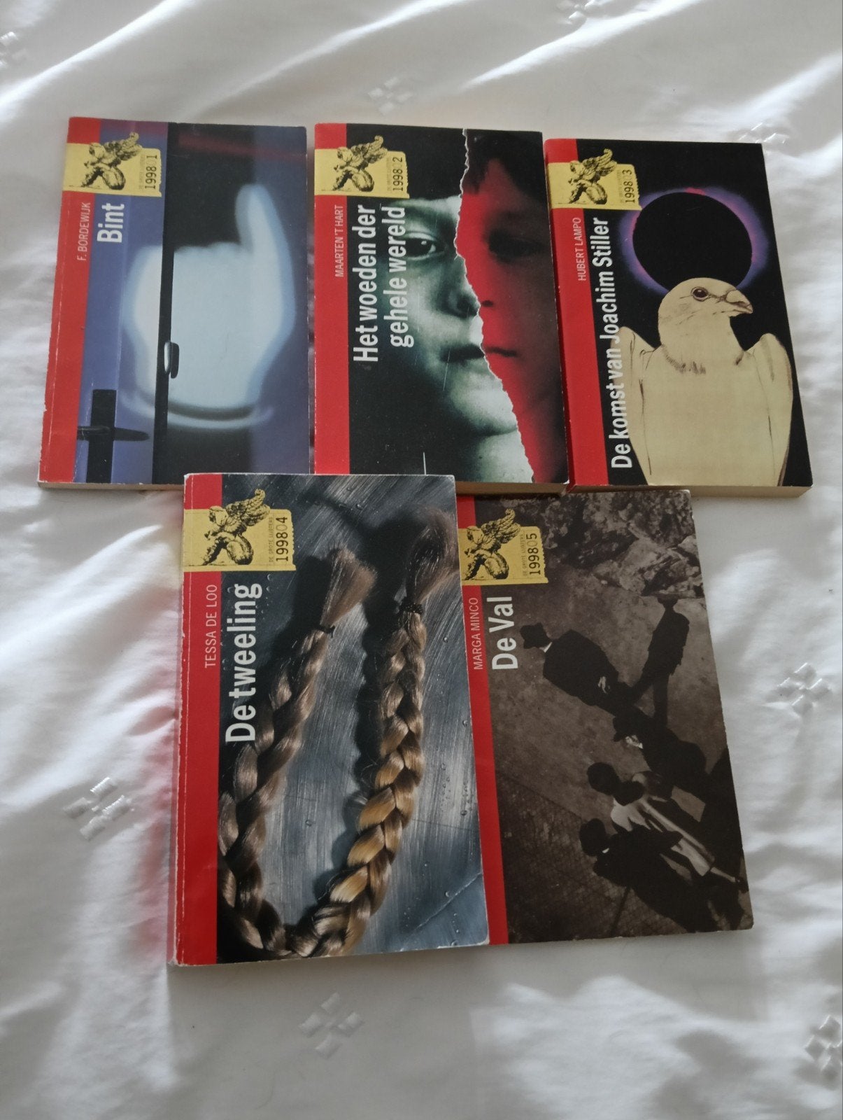 5x deBoekenreeks 1998 -, Ophalen of Verzenden, Zo goed als nieuw, Maarten 't Hart, Hubert Lampo, Tessa de Loo, Marga Minco, Nederland