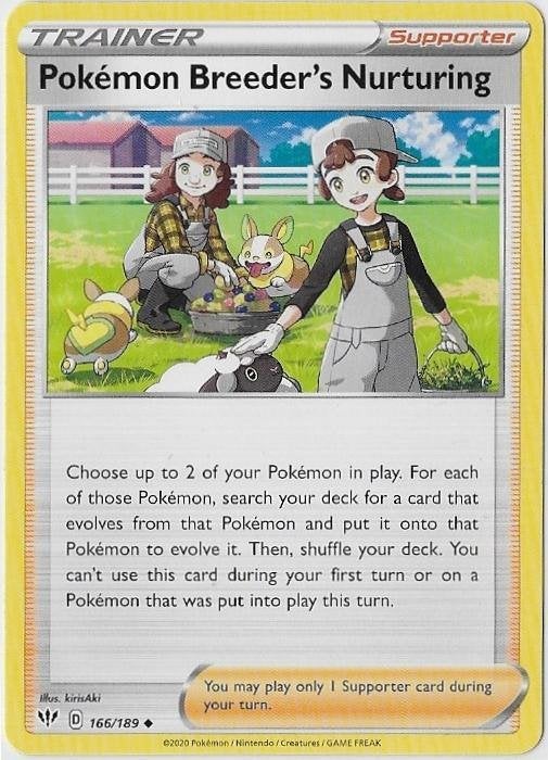 Darkness Ablaze,  Pokémon Br. Nurt. [uncom] 166/189, Verzenden, Nieuw, Losse kaart