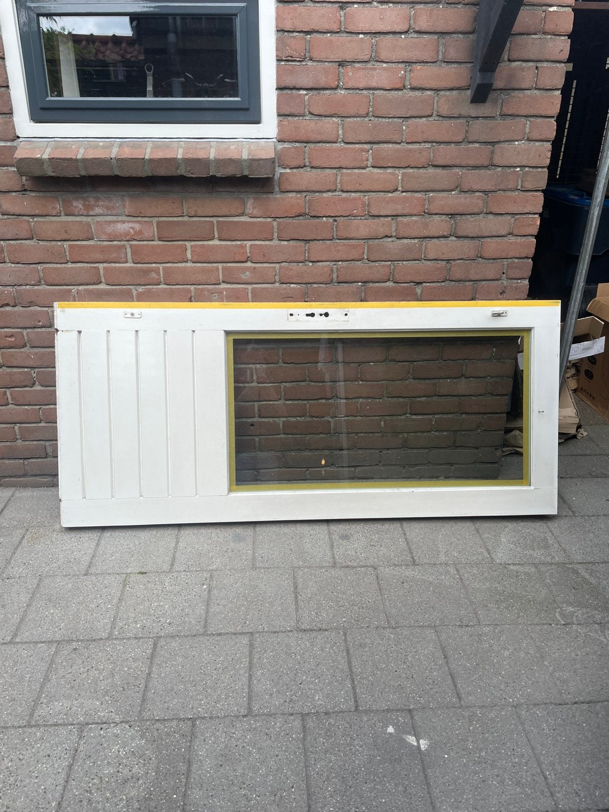 Buitendeur met HR++ glas, Ophalen, Gebruikt, 80 tot 100 cm, Buitendeur