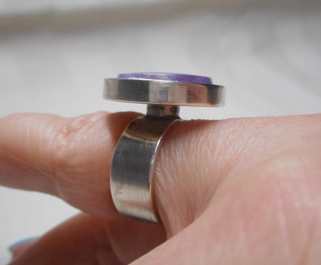 Zilveren modernist ring Kupittaan Kulta Turku nr.1666, Verzenden, Dame, Zilver, Zilver