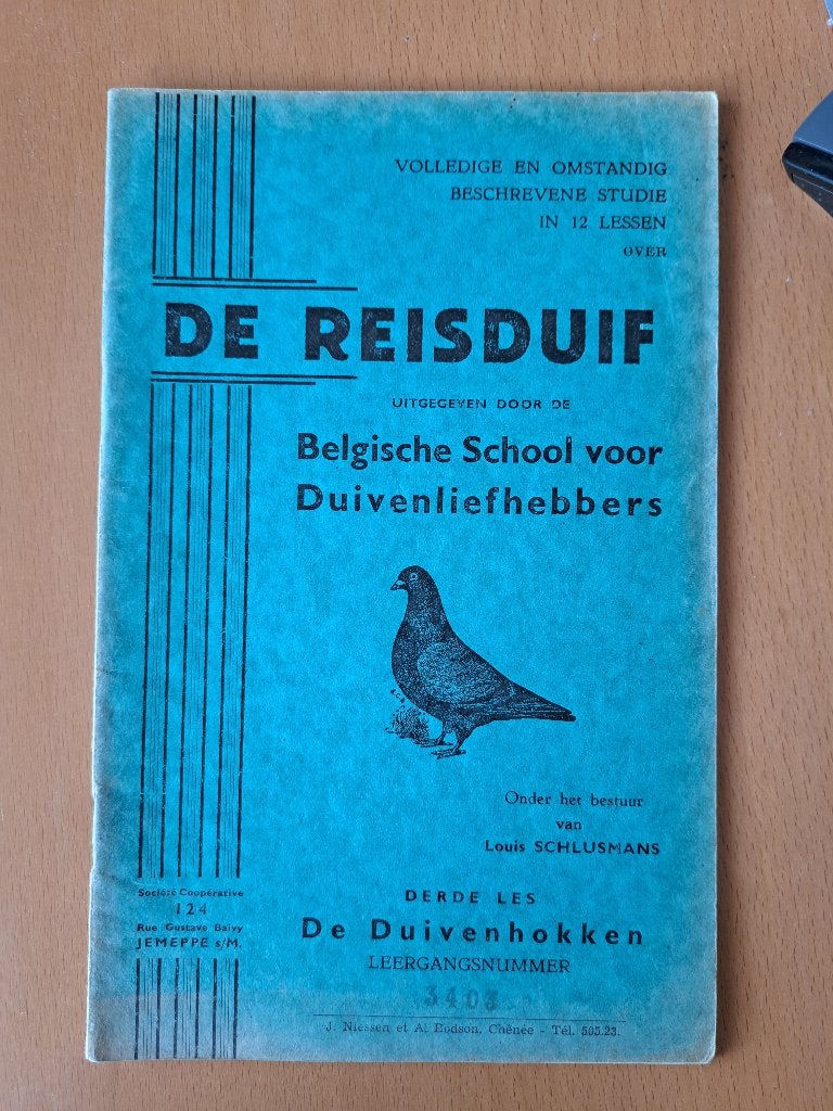 Derde les De Reisduif  postduiven, Ophalen of Verzenden, Gelezen, Honden