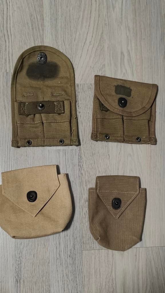 Lot us wo2 pouch + bandoleer, Ophalen of Verzenden, Landmacht, Amerika, Embleem of Badge