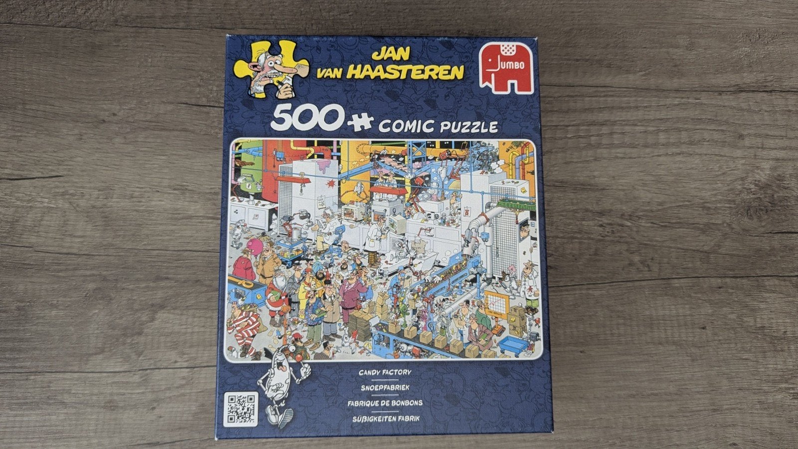 Jan van Haasteren Snoepfabriek 500 stukjes, Ophalen of Verzenden, 500 t/m 1500 stukjes, Gebruikt, Legpuzzel