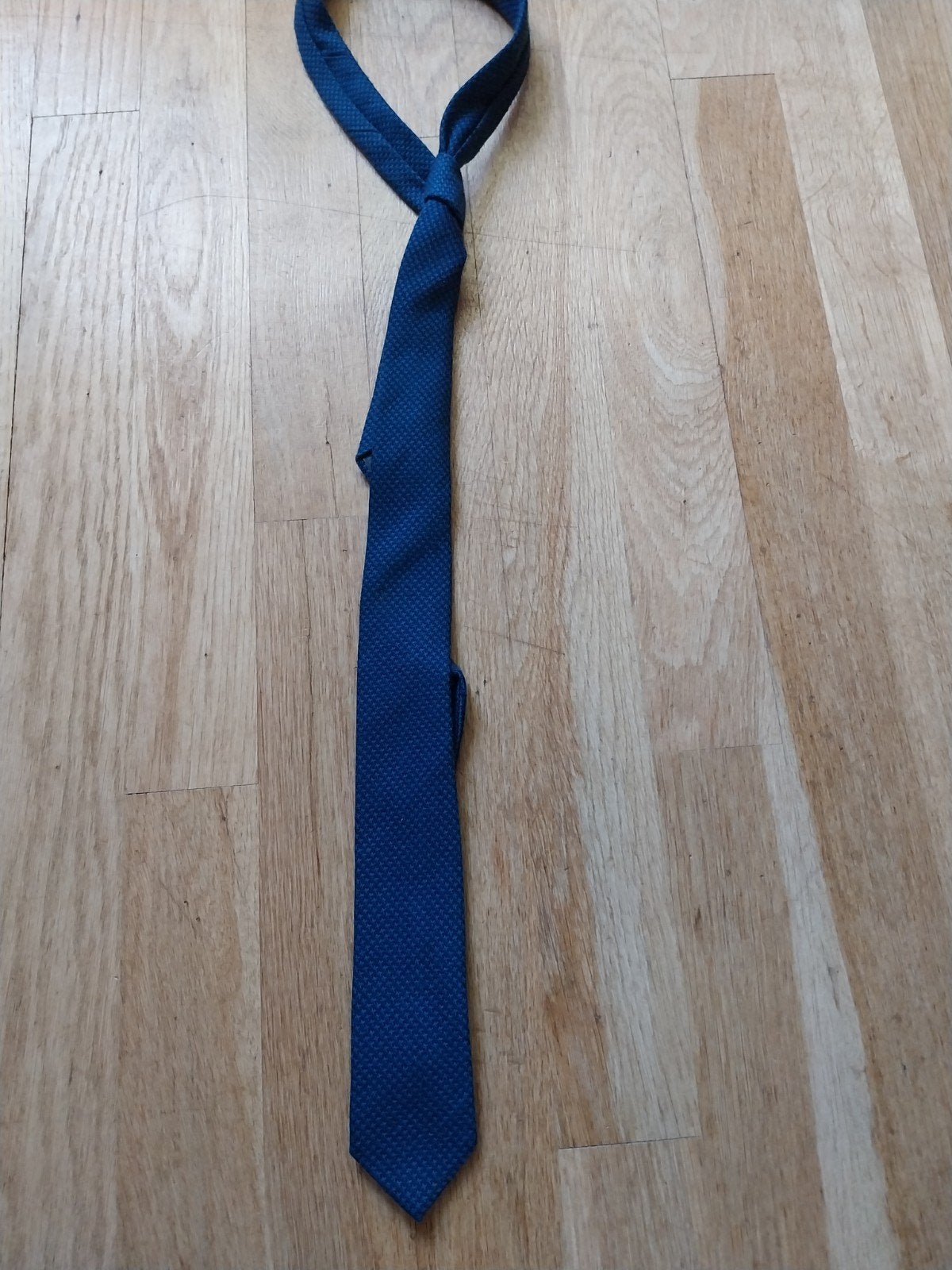 DONKERBLAUWE STROPDAS ZGAN, Ophalen of Verzenden, Zo goed als nieuw, Blauw