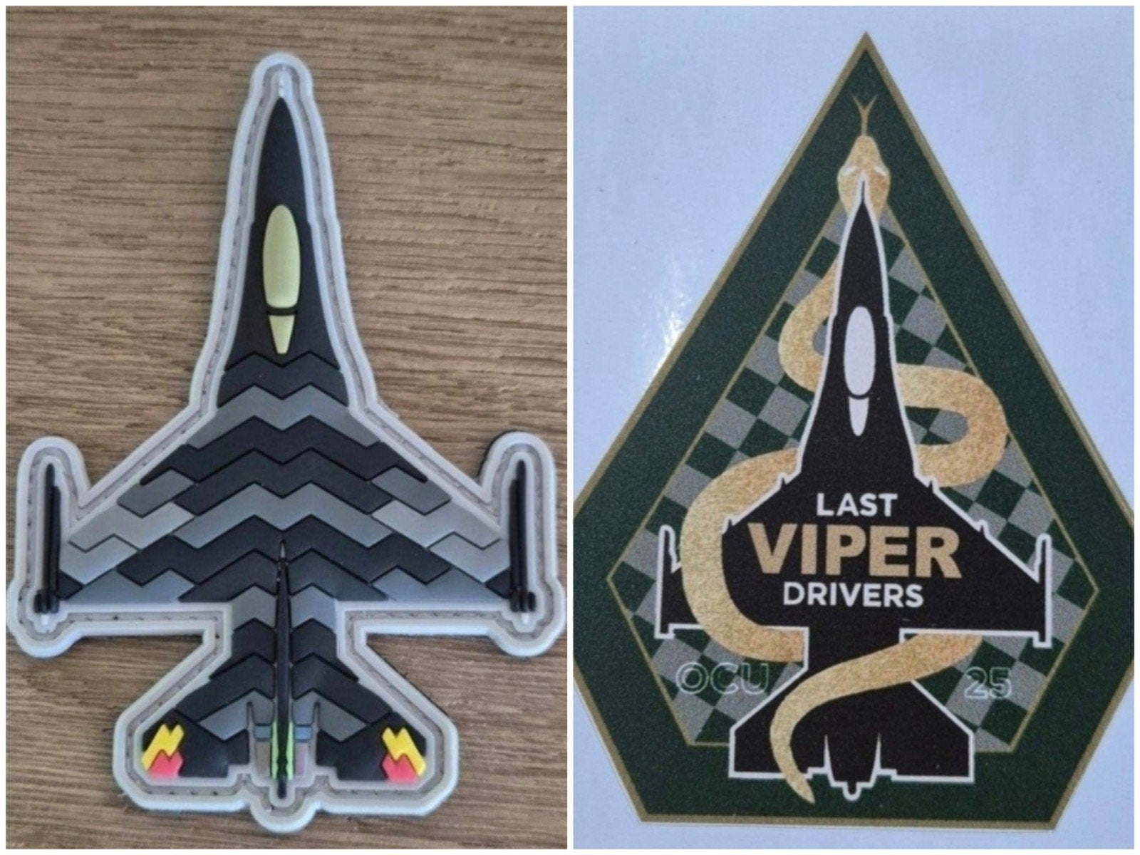 Dream viper F-16 pvc patch + stickers., Verzamelen, Militaria | Algemeen, Ophalen of Verzenden, Luchtmacht, Embleem of Badge