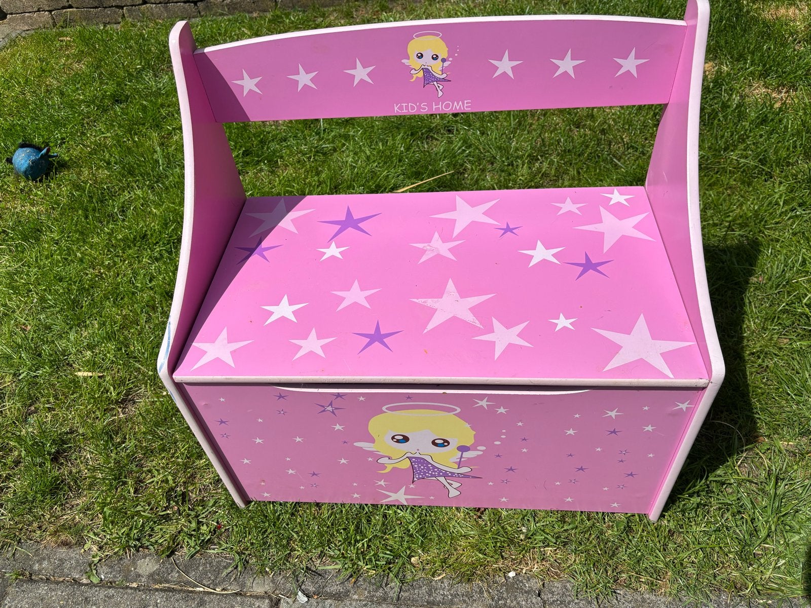 Gratis Roze Speelgoedkist / Bankje voor Kinderkamer, Ophalen, Gebruikt, Meisje