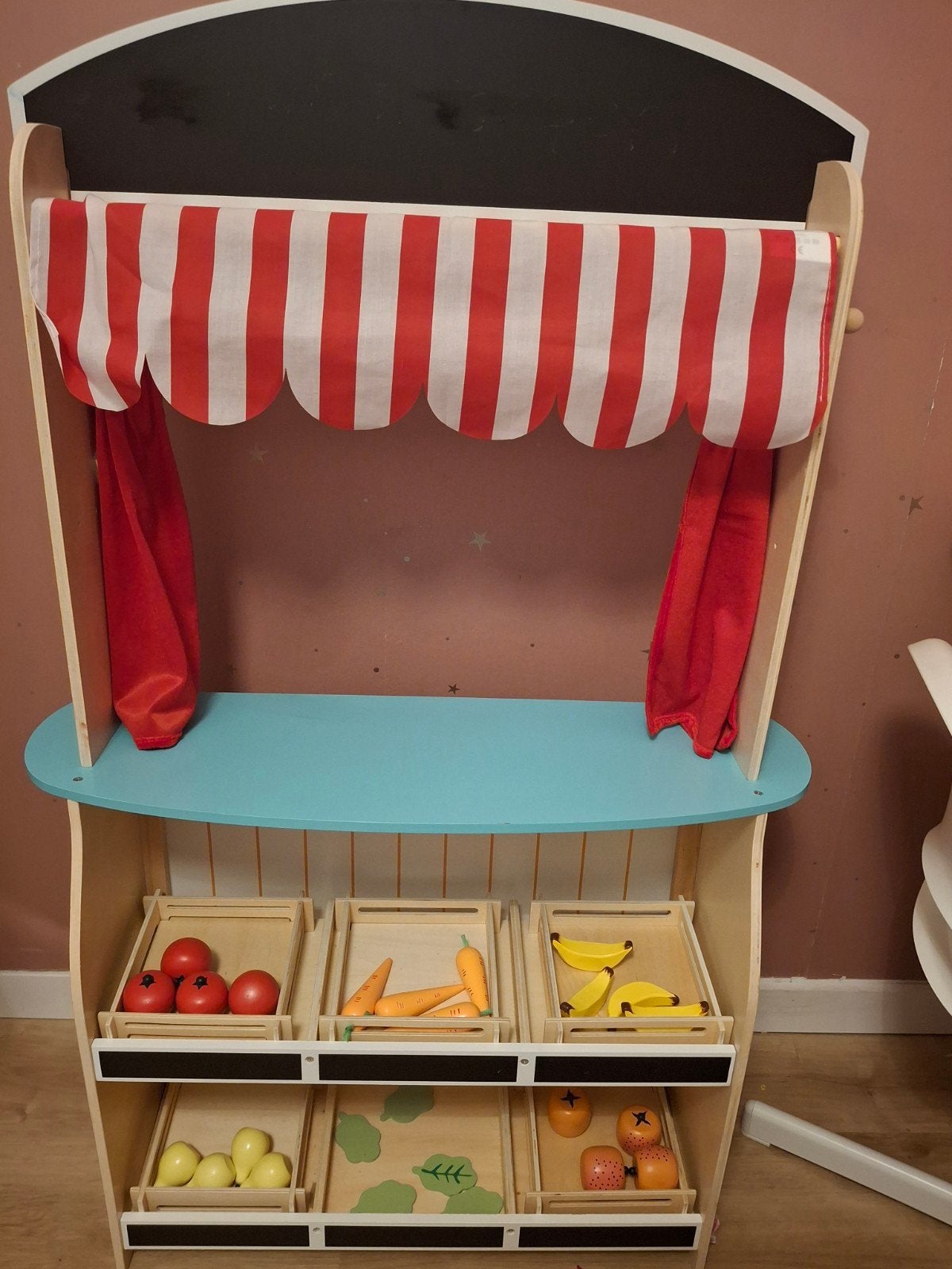 2-in-1 Poppentheater en Winkeltje voor Kinderen, Ophalen, Gebruikt, Jongen of Meisje