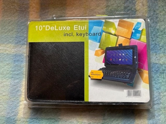 Tablet hoezen / cover met toetsenbord, Ophalen, 10 inch, Bescherming voor- en achterkant