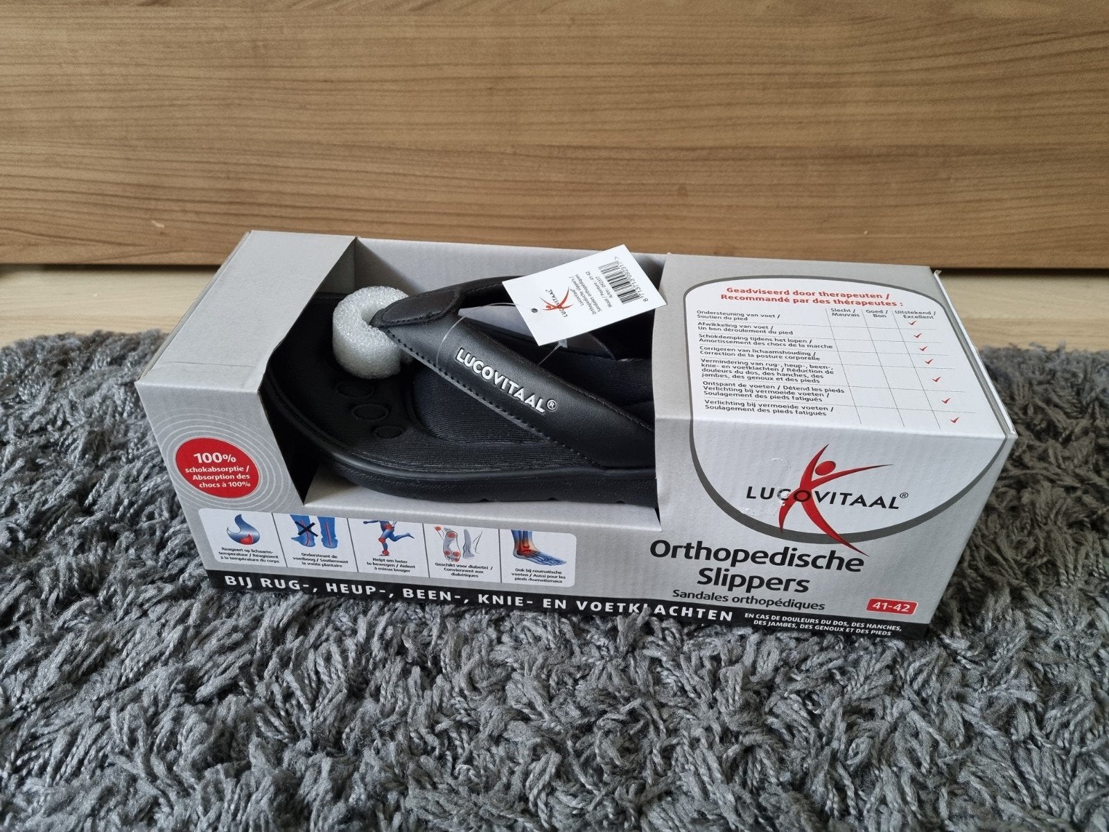 Lucovitaal Orthopedische Slippers Maat 41-42 Nieuw, Ophalen of Verzenden, Nieuw