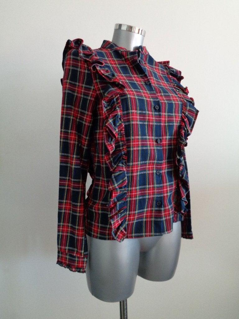 Drole de Copine Paris check blouse maat S/M Nieuw, Ophalen of Verzenden, Nieuw, Maat 38/40 (M), Rood