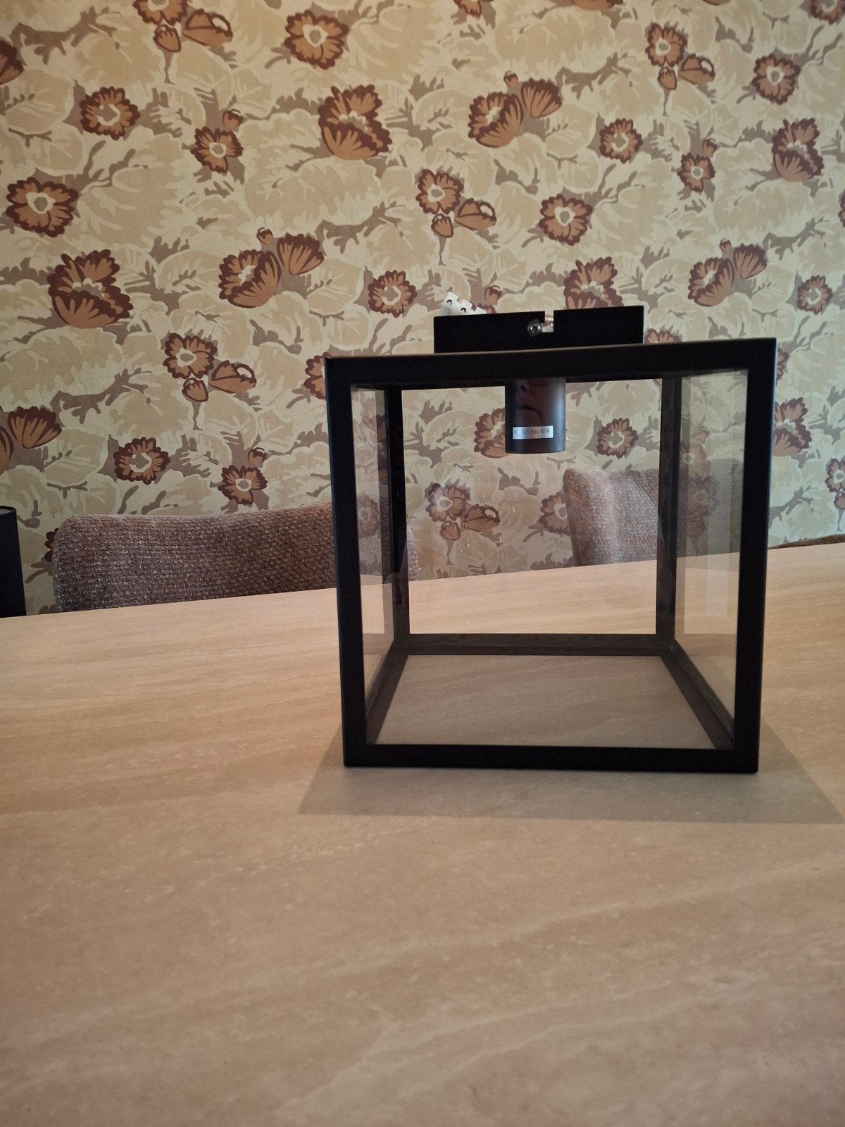Moderne zwarte kubus plafondlamp, Overige merken, Gebruikt, Zwart, GU10
