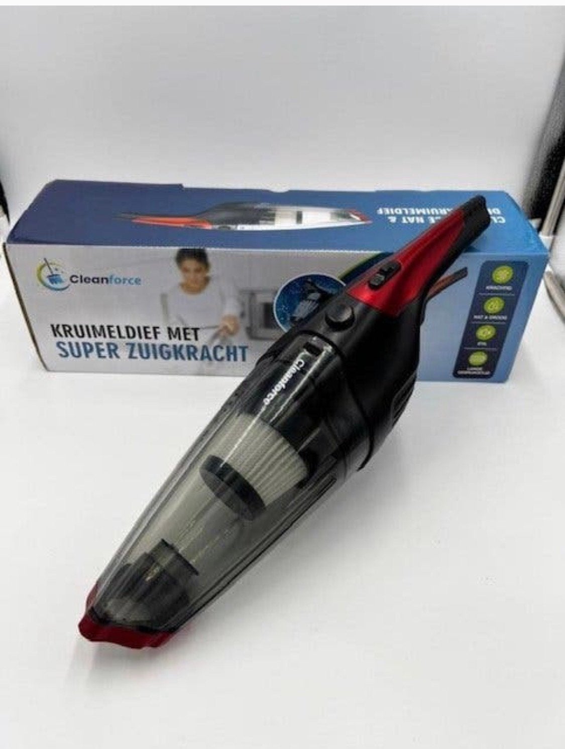 Cleanforce Kruimelzuiger V2 Snoerloos met extreme zuigkracht, Overige typen, Ophalen of Verzenden, Gadgetwinkel, Store@degadgetwinkel.nl