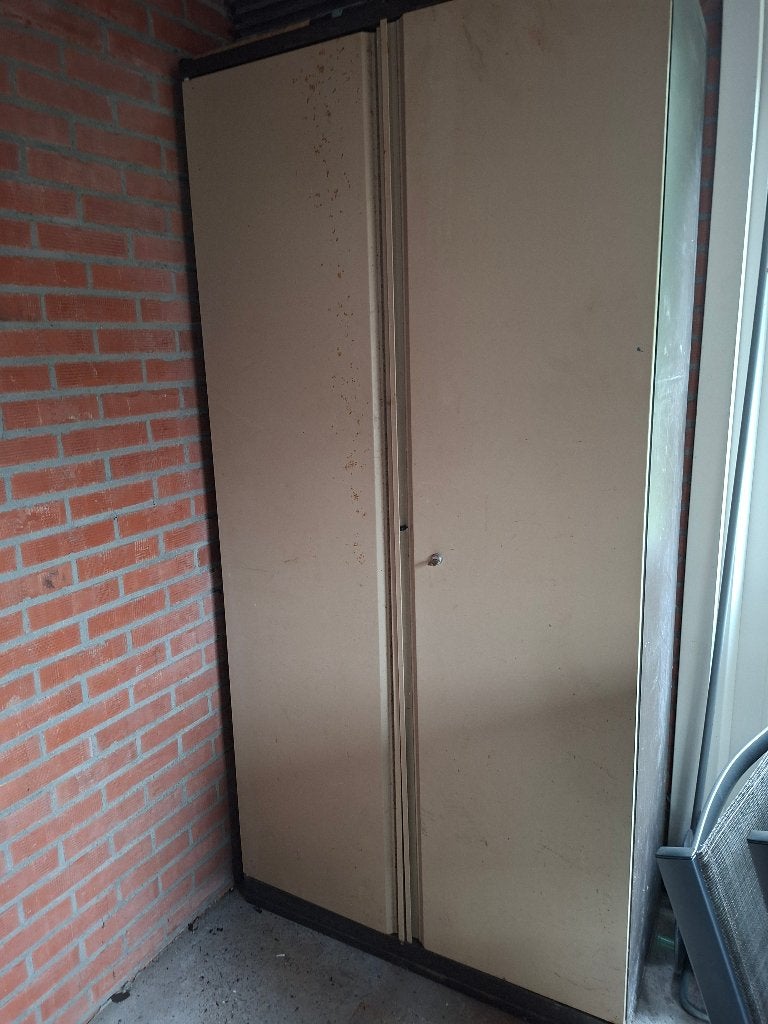 Metalen kast garage, Huis en Inrichting, Ophalen, Gebruikt, 25 tot 50 cm, 150 tot 200 cm