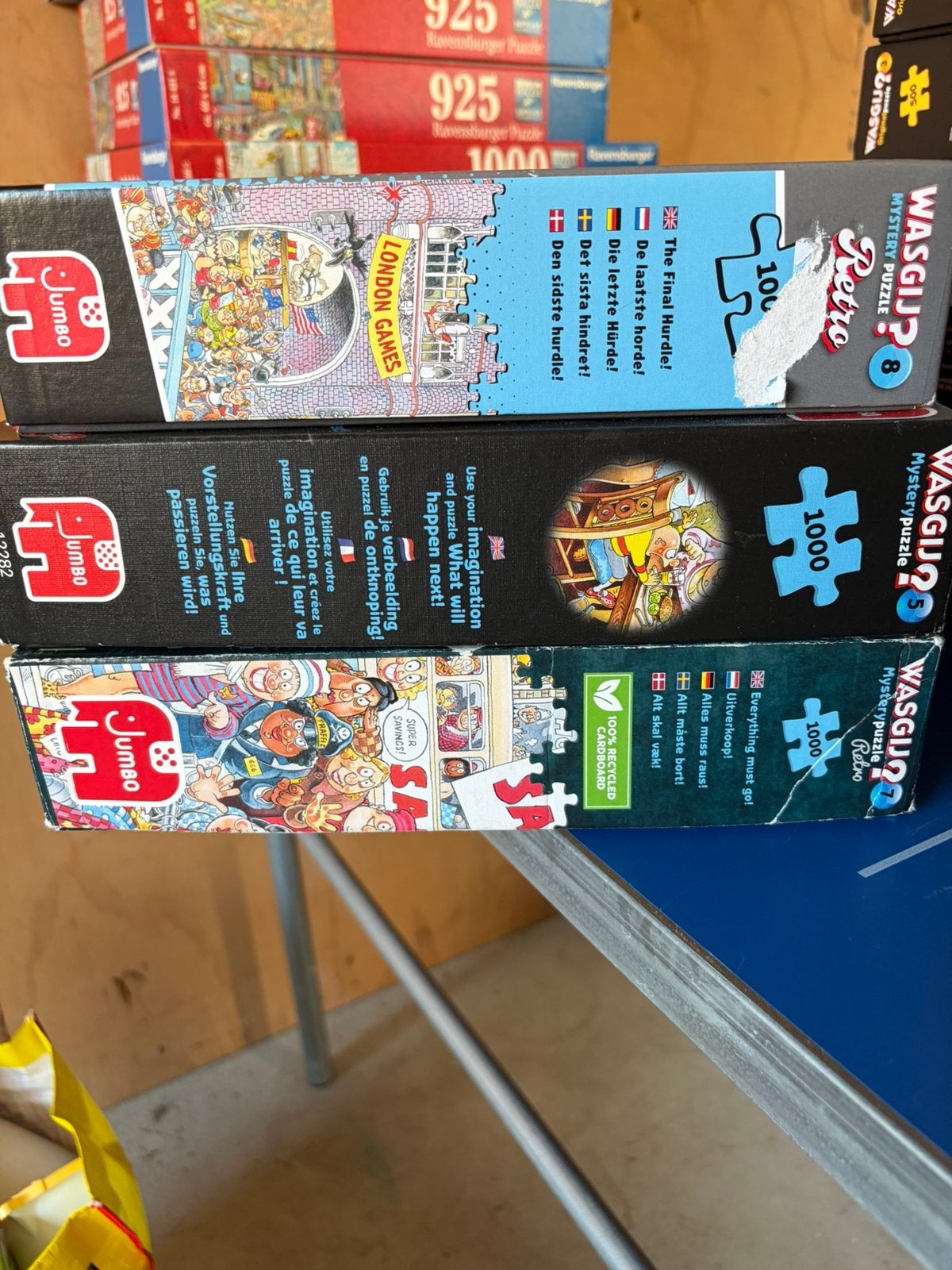 Wasgij puzzels, Ophalen, 500 t/m 1500 stukjes, Zo goed als nieuw