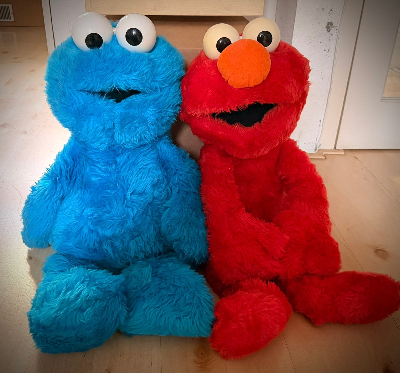 Sesamstraat Koekiemonster Elmo Groot, Overige typen, Ophalen of Verzenden, Zo goed als nieuw, Middelgroot (20 tot 80 cm)
