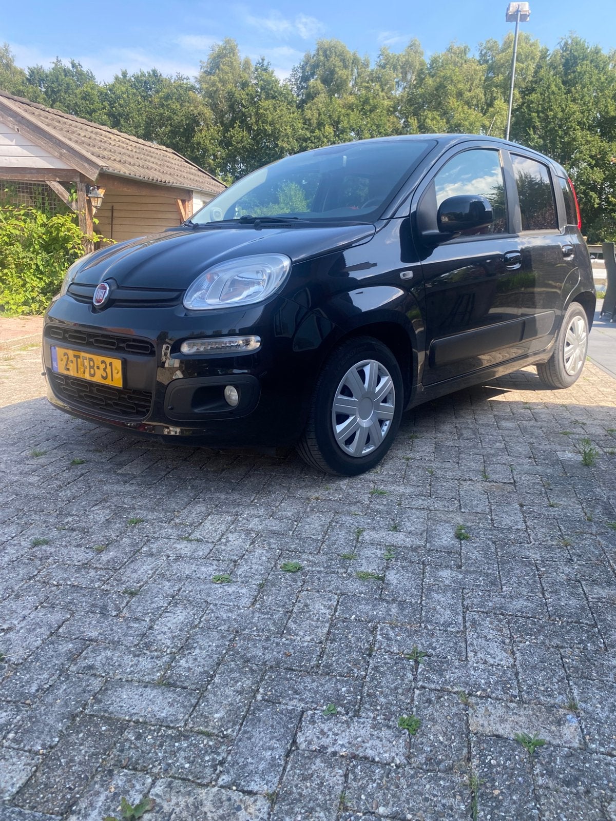 Fiat Panda 0.9 Twinair Lounge 2014  131000km Nap !!, Auto's, Stof, 31 €/maand, Panda, Zwart