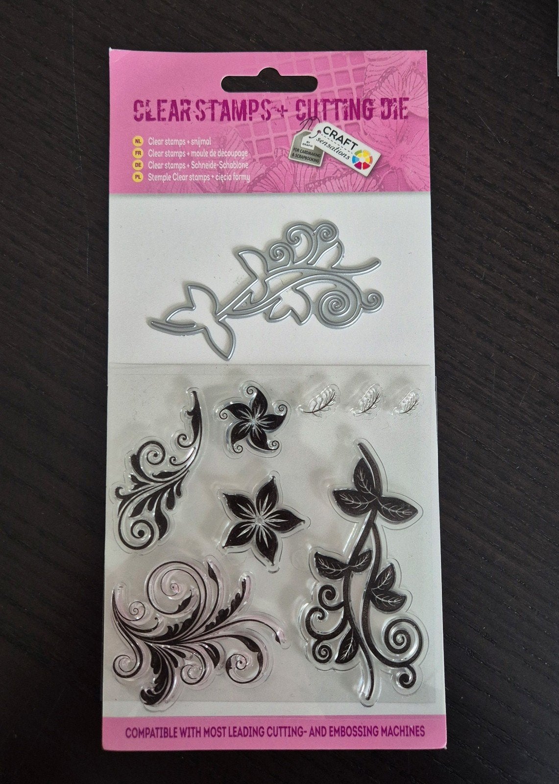 Clear stamps en snijmal Action, Ophalen of Verzenden, Gebruikt, Overige thema's, Pons of Mal
