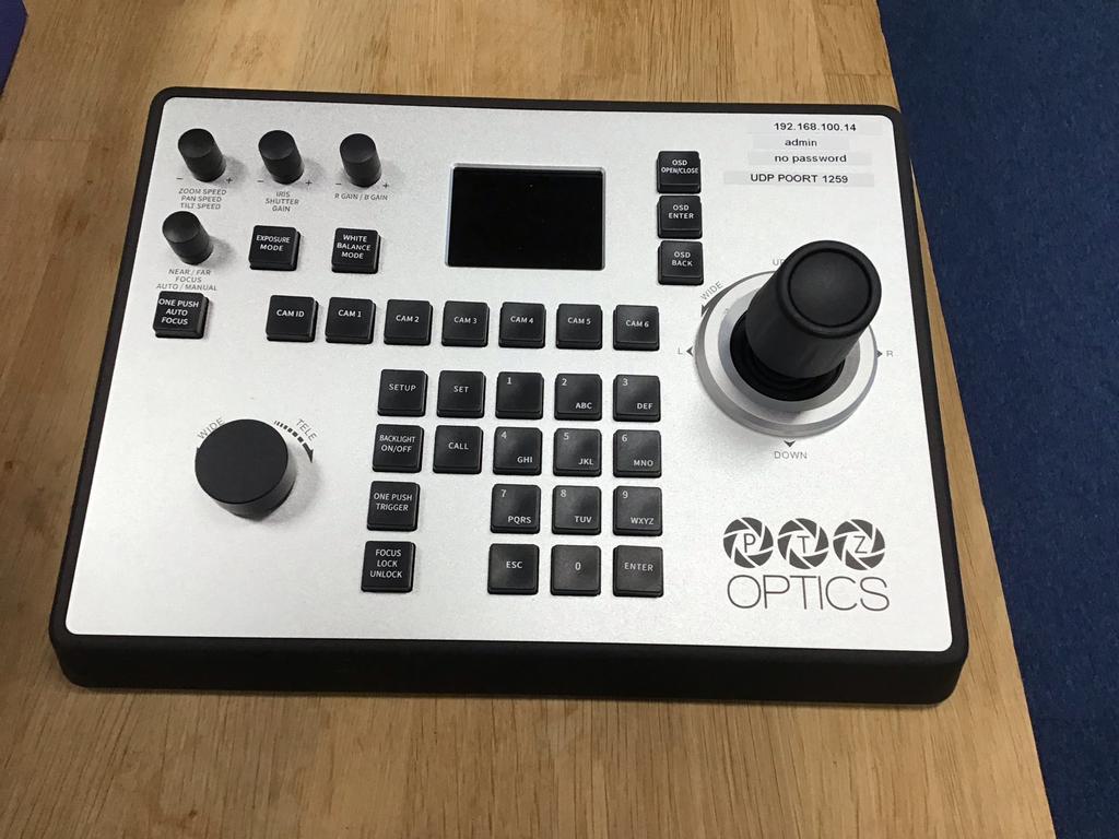 PTZOptics PT-JOY-G4 IP/Seriële Camera Controller, ., Ophalen of Verzenden, Zo goed als nieuw, .