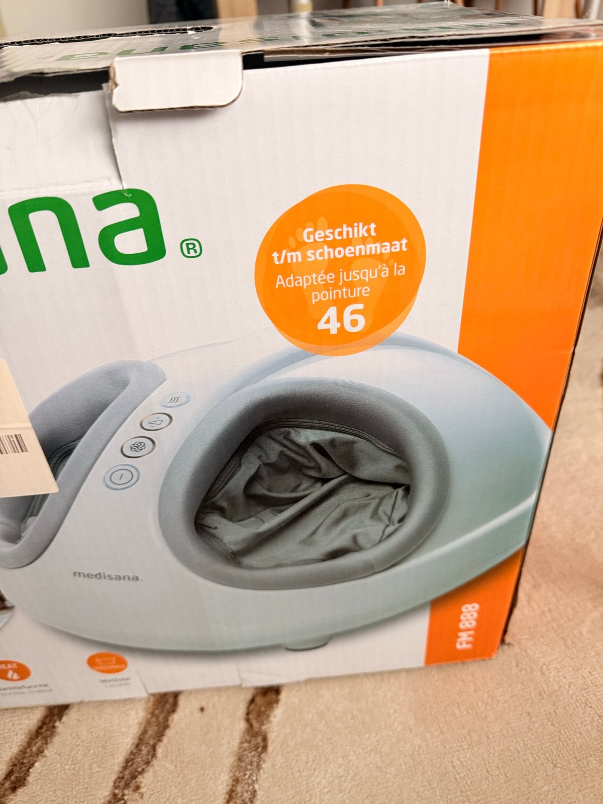 Medisana Voetmassageapparaat met Shiatsu en Warmte, Ophalen, Zo goed als nieuw, Apparaat