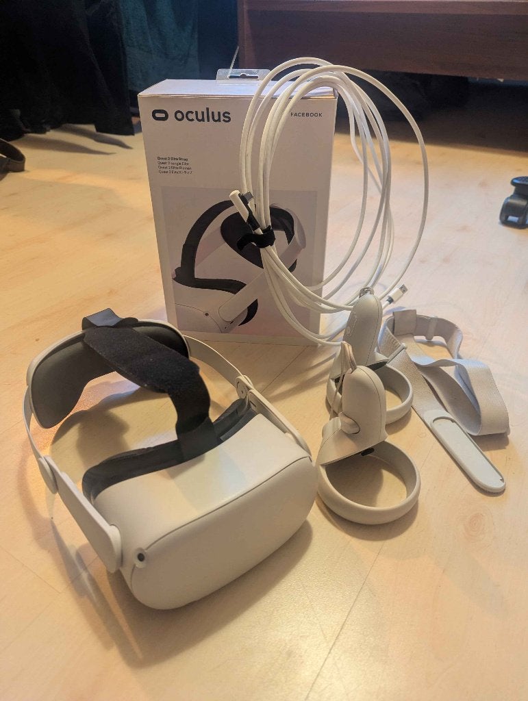 Meta Quest 2, Ophalen of Verzenden, Zo goed als nieuw, VR-bril, Pc
