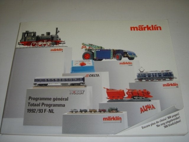 Marklin Catalogus 1992-1993 - ZEER NETTE STAAT, Wisselstroom, Zo goed als nieuw, Märklin, Boek, Tijdschrift of Catalogus
