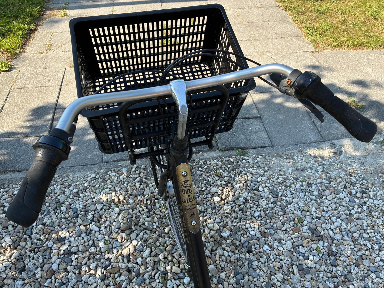 Gazelle Heavy Duty transportfiets met mand, Ophalen, Versnellingen, Gazelle, Trommelrem