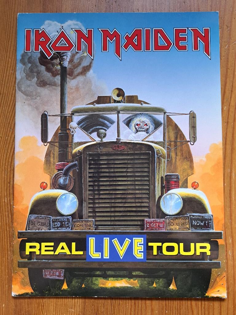 Iron Maiden tourbook: Real Live Tour (1993)., Cd's en Dvd's, Vinyl | Hardrock en Metal, Ophalen of Verzenden, Zo goed als nieuw