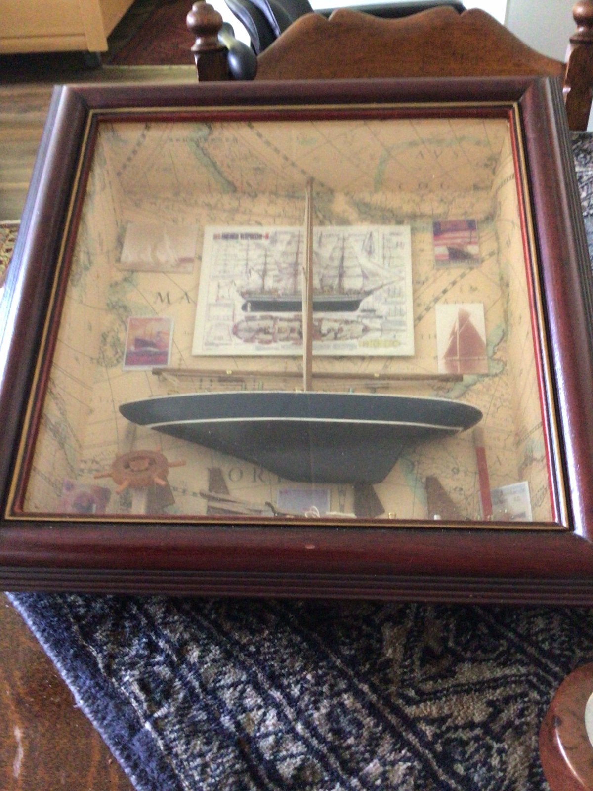 Vintage maritiem diorama, Ophalen of Verzenden, Zo goed als nieuw