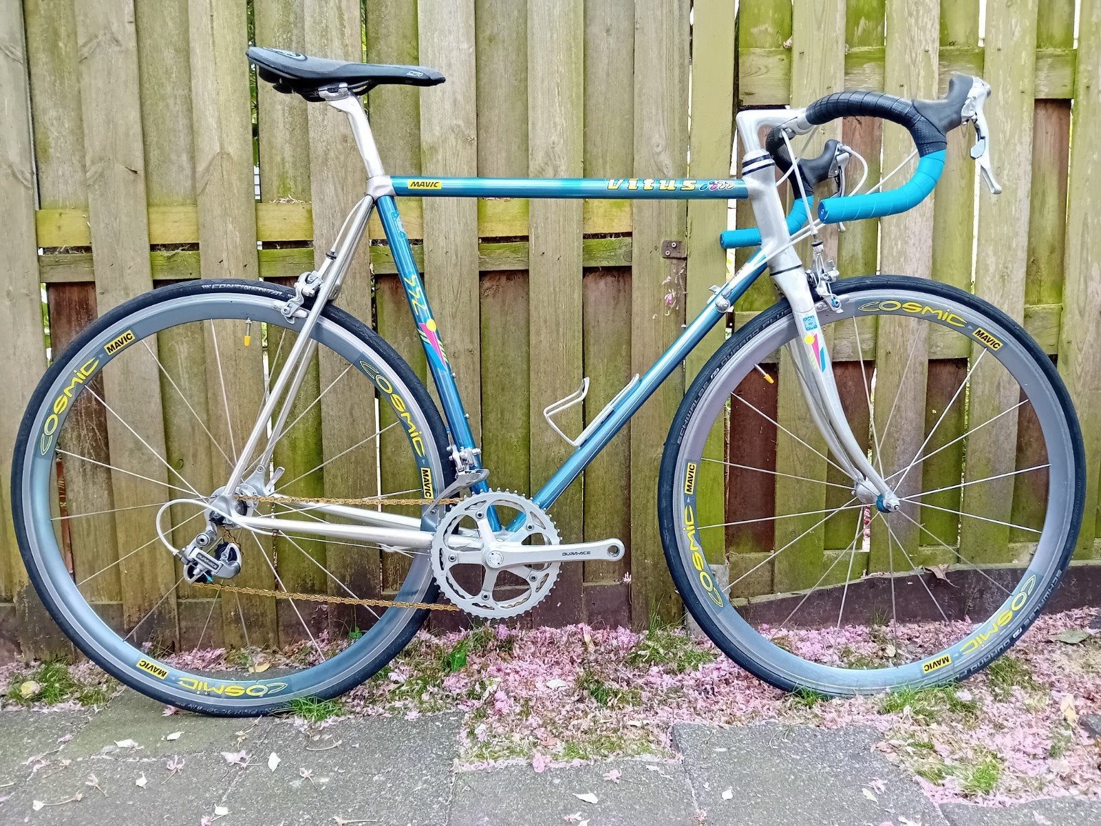 Vitus 992 Ovoid 56cm - Dura Ace 7400 - Mavic Cosmic, 28 inch, Velgrem, Aluminium, Zo goed als nieuw