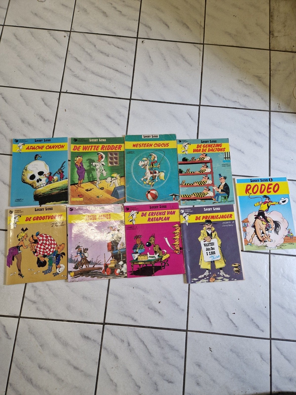 9 Lucky Luke stripboeken - Diverse avonturen, Boeken, Meerdere stripboeken, Ophalen, Gelezen, Morris
