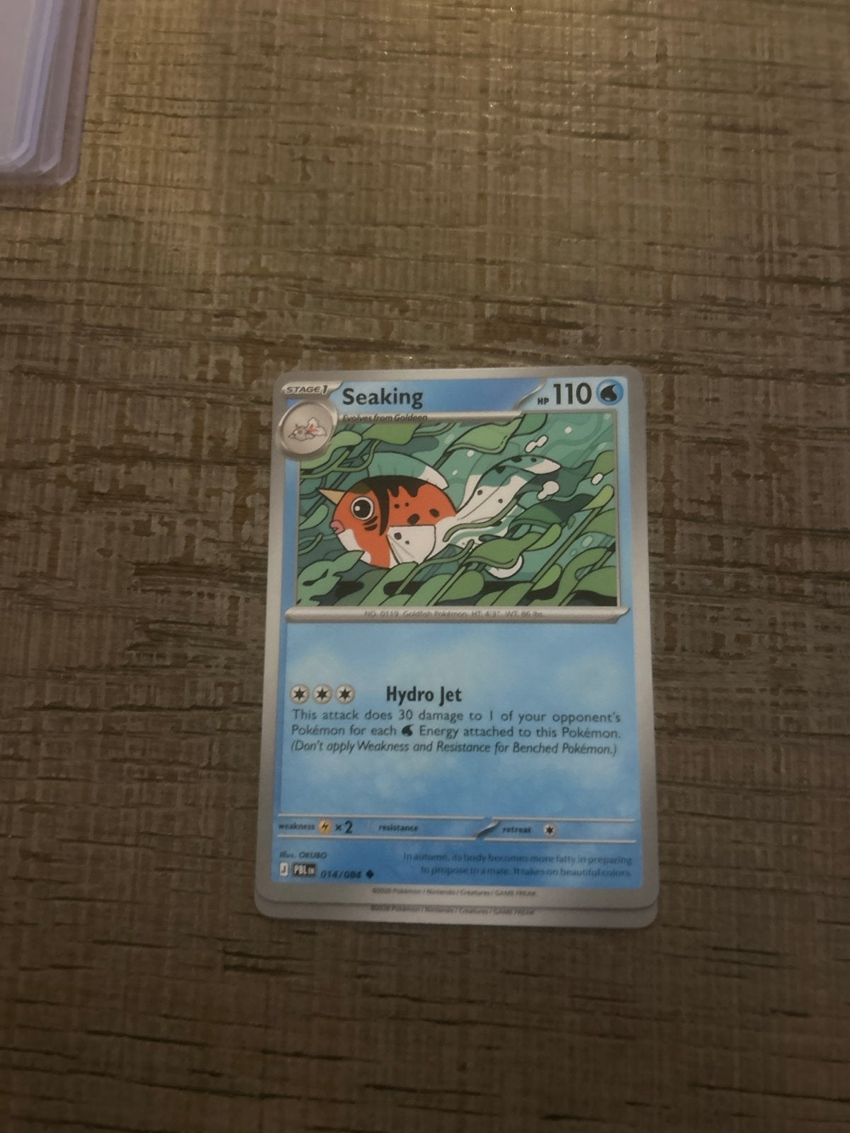 Pokémon Kaart Seaking 014/084 - Zo goed als nieuw, Ophalen of Verzenden, Zo goed als nieuw