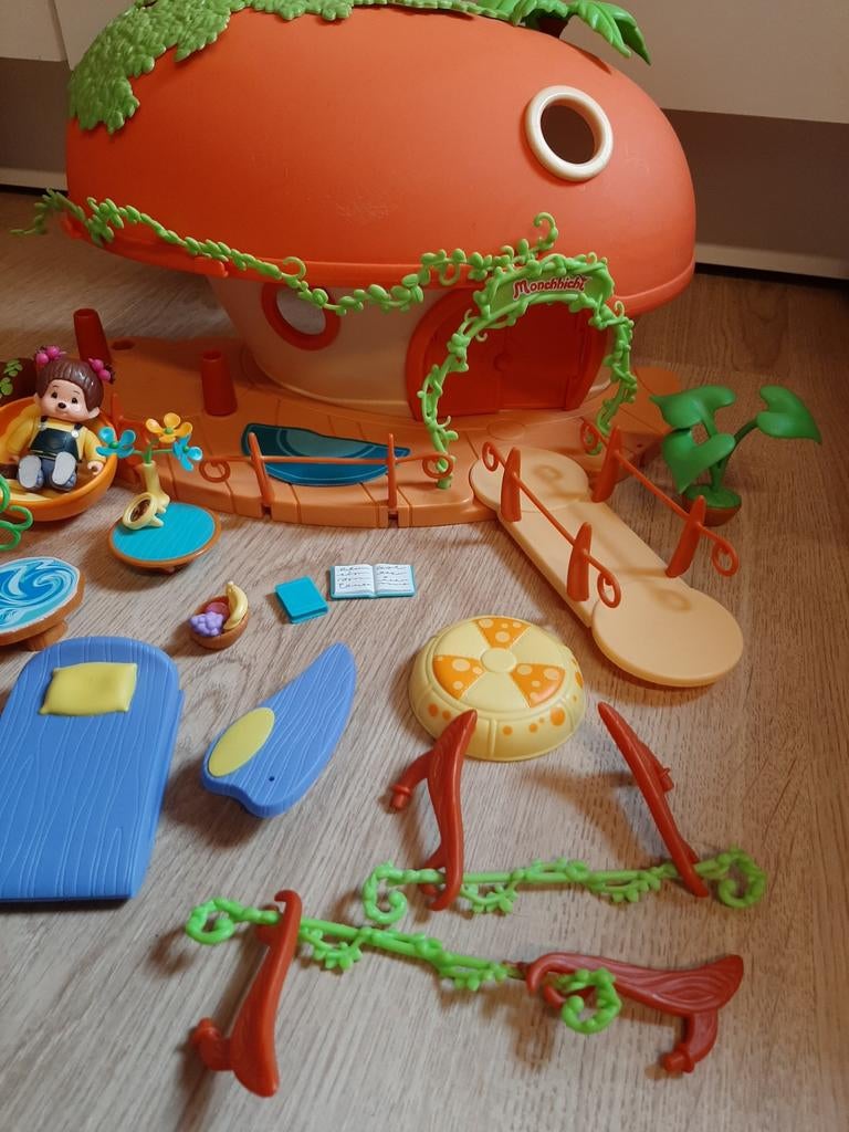 Monchhichi huis met spulletjes, Ophalen of Verzenden
