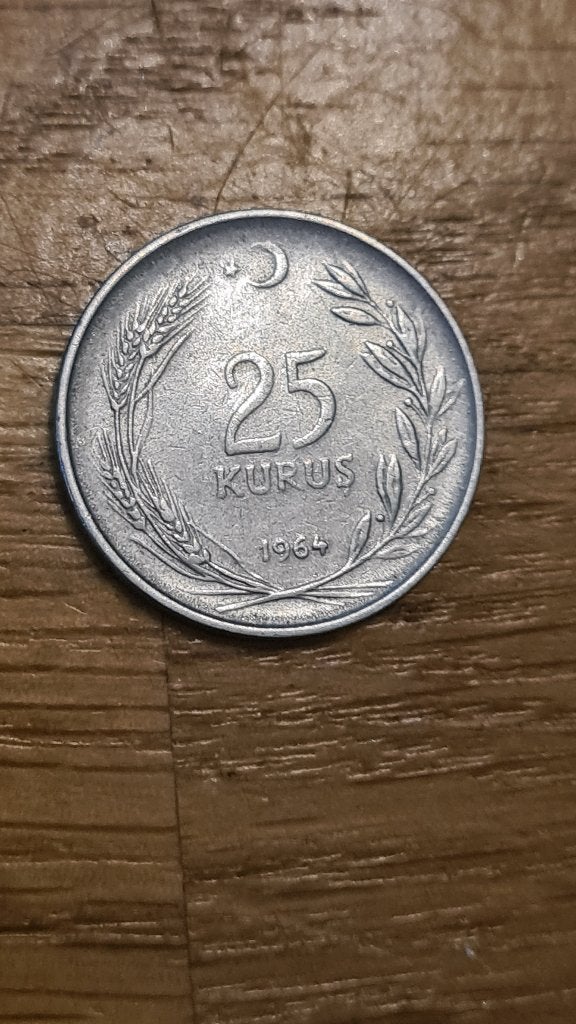 Turkije - 25 Kurus 1964 (D3), Verzenden, Overige landen, Losse munt