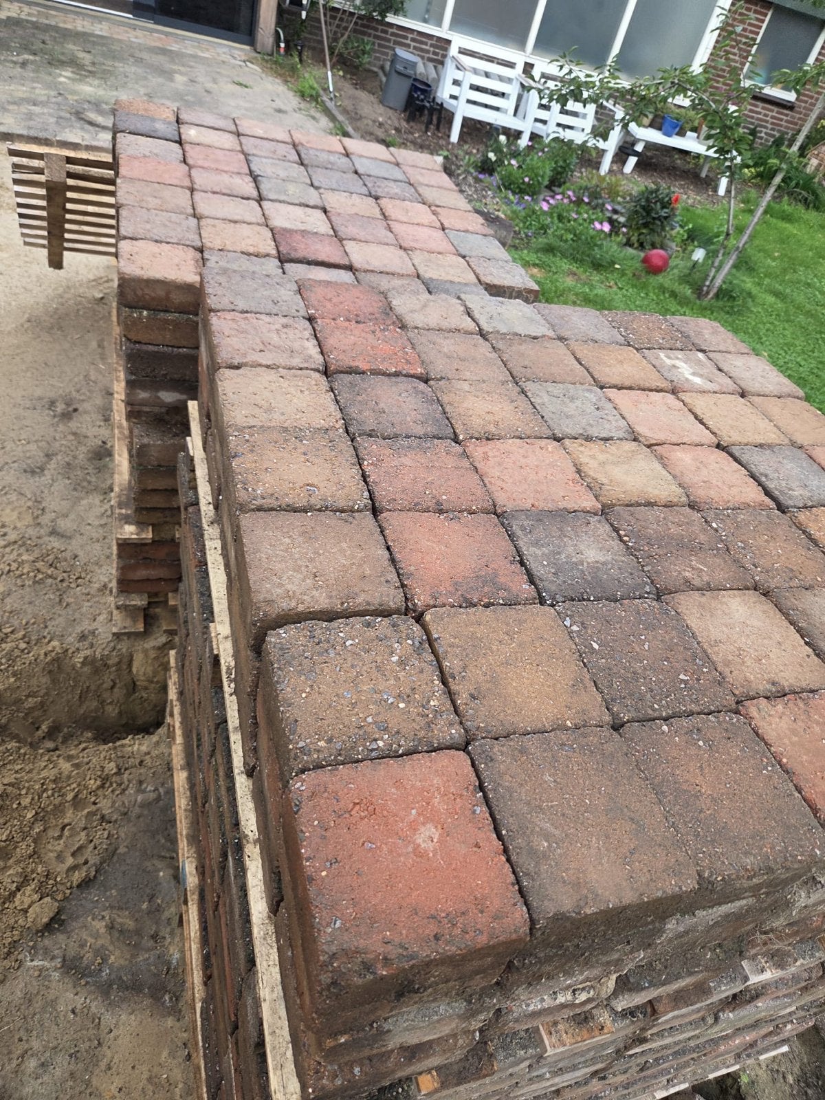 Gebruikte klinkers - ca. 50m², Ophalen, Gebruikt, Klinkers, 10 m² of meer