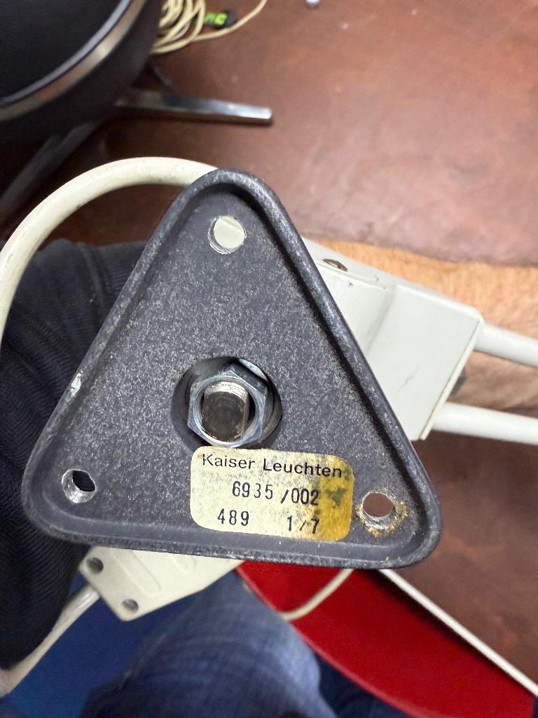 Kaiser Leuchten werkplaatslamp industrieel Bauhaus, Ophalen, Gebruikt, 50 tot 75 cm, Industrieel Bauhaus Modern Technisch