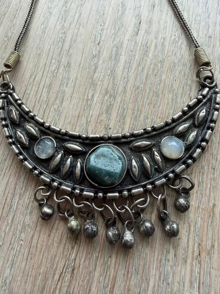 Oosterse ketting, Ophalen of Verzenden, Zo goed als nieuw, Zilver, Overige materialen