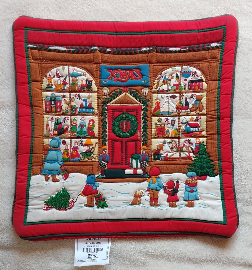 IKEA patchwork quilt kussen sloop, volgnr 17, Overige merken, Meerkleurig, Vierkant, Ophalen of Verzenden