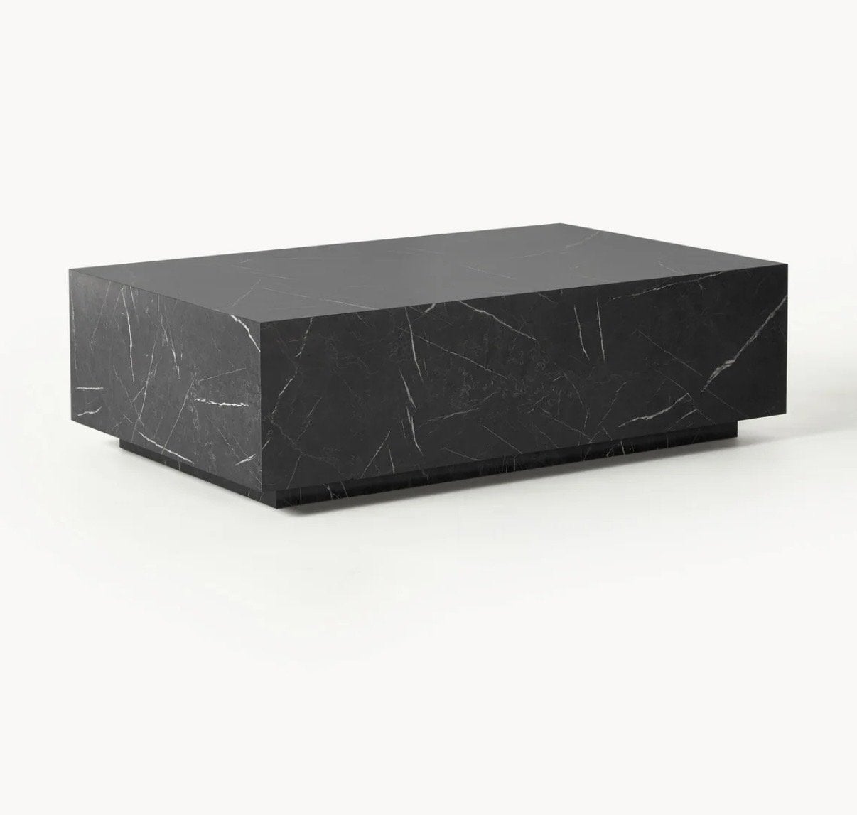 Westwing Lesley Salontafel Marmerlook, Huis en Inrichting, Overige materialen, 100 tot 150 cm, Zo goed als nieuw, Modern