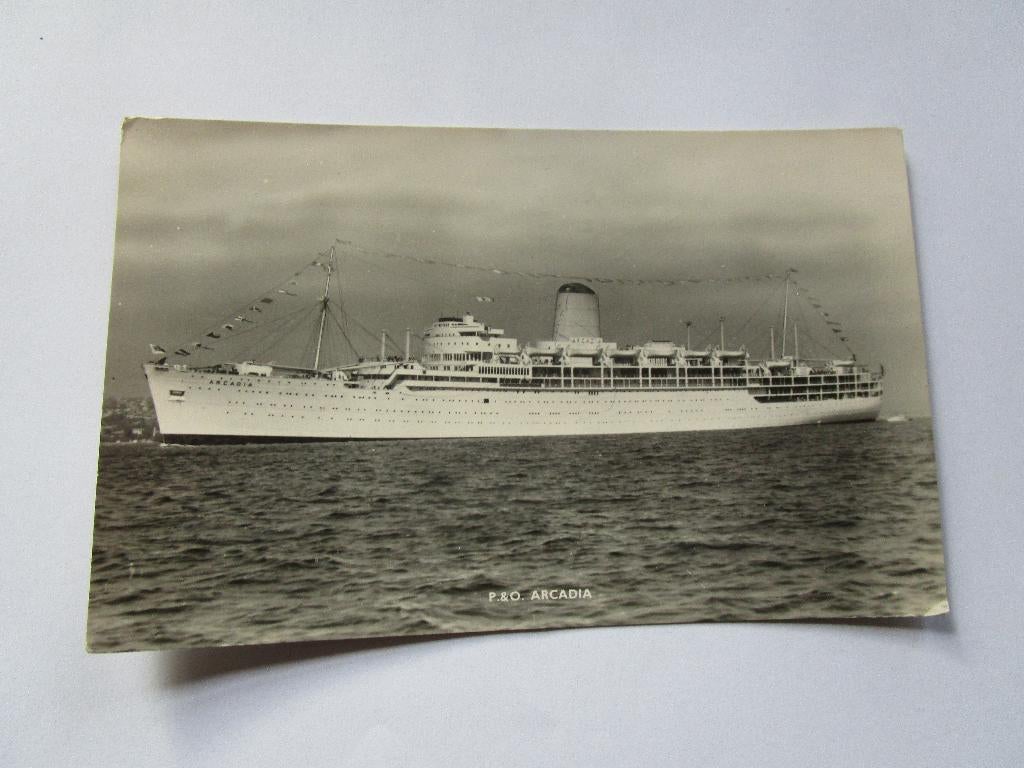 Ansichtkaart afbeelding schip de P&O Arcadia, Verzenden, Gebruikt, Motorboot, Kaart, Foto of Prent