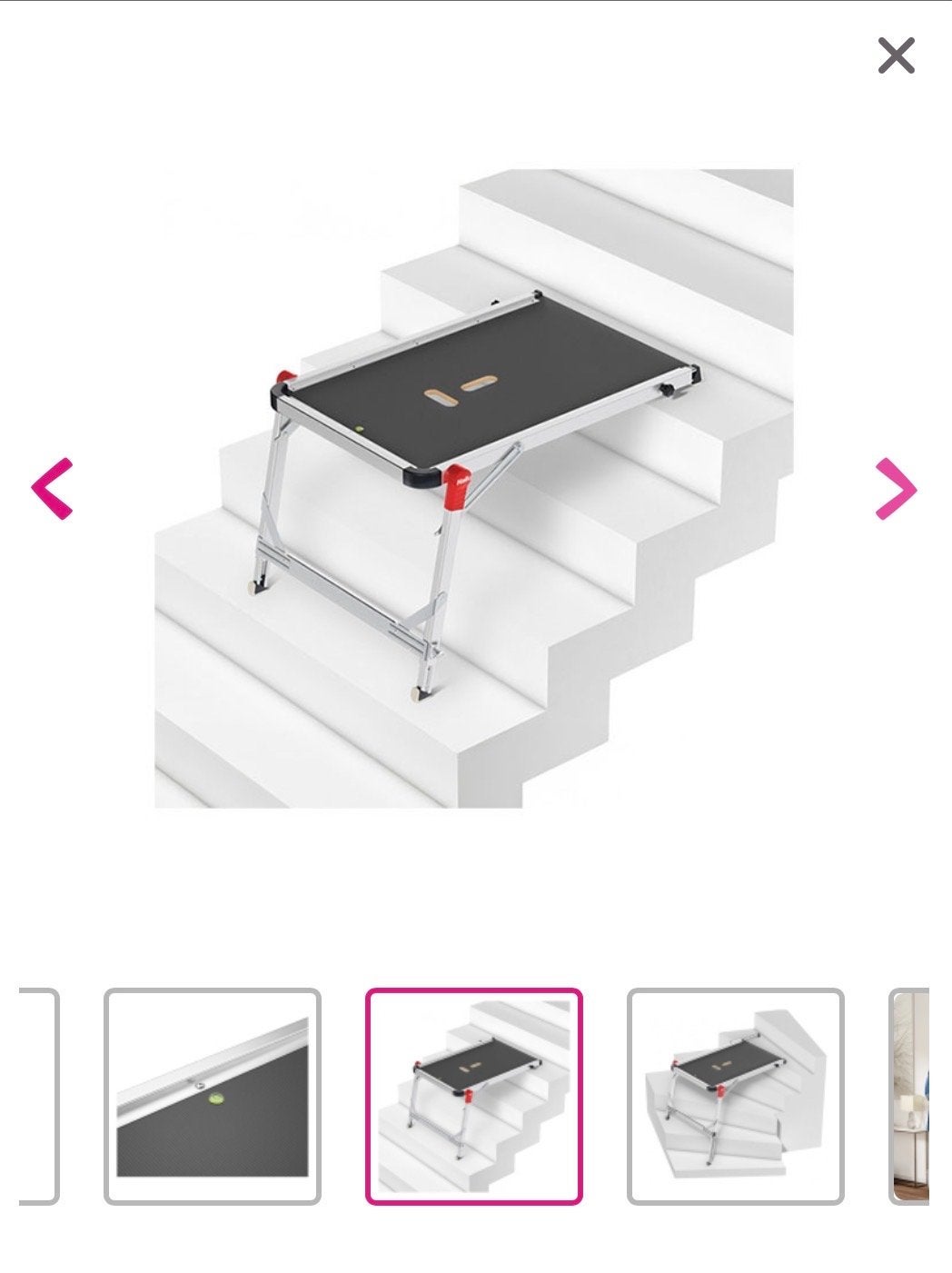 Te huur: Hailo TP2 Pro 2 trapplatform, Doe-het-zelf en Verbouw, Ladders en Trappen, Gebruikt, Trap, Ophalen of Verzenden, Opvouwbaar of Inschuifbaar